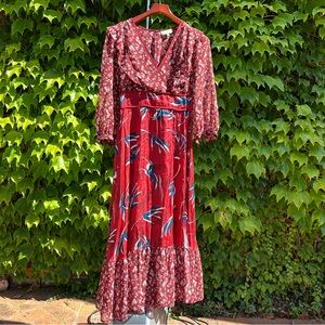 Anthropologie - Lennon red dress